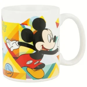 ΚΟΥΠΑ ΦΛΙΤΖΑΝΙ MICKEY MOUSE HAPPY SMILES ΜΠΛΕ ΚΟΚΚΙΝΟ ΚΕΡΑΜΙΚΗ 350ML 1TEM