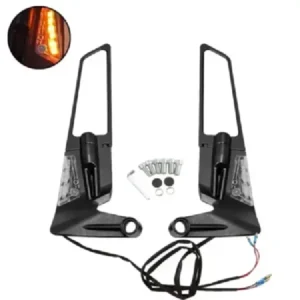 ΚΑΘΡΕΠΤΕΣ ΜΟΤΟΣΥΚΛΕΤΑΣ ΠΕΡΙΣΤΡΕΦΟΜΕΝΟΙ ΑΛΟΥΜΙΝΙΟΥ ΜΕ ΦΛΑΣ LED 2ΤΕΜ