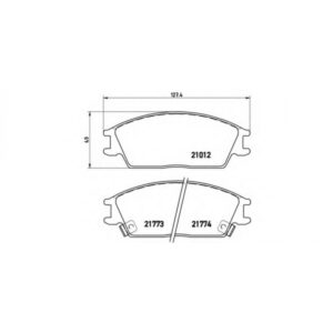 ΣΕΤ ΤΑΚΑΚΙΑ BREMBO P30024 HYUNDAI G4EH