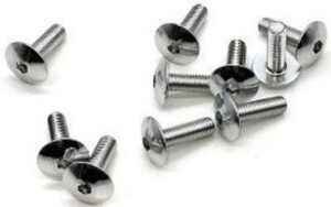 ΒΙΔΑ ΧΡΩΜΑΤΙΣΤΗ ΠΛΑΤΥ ΚΕΦΑΛ 6Χ15 ΧΡΩΜΙΟ 10 ΤΕΜ SHARK TAIW