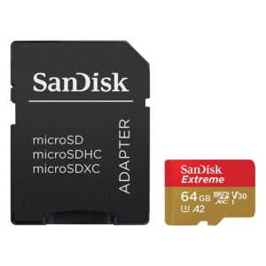 ΚΑΡΤΑ ΜΝΗΜΗΣ MICRO SD ΜΕ ΑΝΤΑΠΤΟΡΑ SANDISK SDSQXA1-GN6AA C10 160 MB/S 64GB