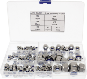 ΣΕΤ ΠΑΞΙΜΑΔΙΑ ΑΣΦΑΛΕΙΑΣ ΑΝΟΞΕΙΔΩΤΑ ΕΞΑΓΩΝΑ ΣΕ 7 ΔΙΑΦΟΡΕΤΙΚΑ ΜΕΓΕΘΗ 165 ΤΕΜΑΧΙΑ