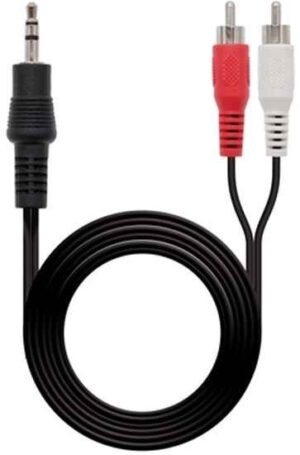 Καλώδιο Ήχου Jack (3,5 mm) σε 2 RCA NANOCABLE 10.24.0301 (1,5M)