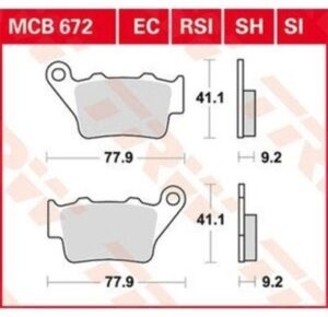 ΤΑΚΑΚΙΑ MCB672 TRW LUCAS XT660 ΟΠΙΣΘ