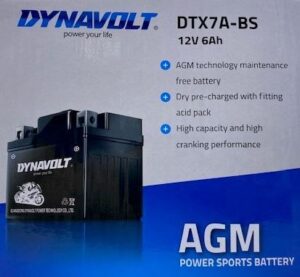 ΜΠΑΤΑΡΙΑ DTX7A BS YTX7A BS YTX7A-BS DYNAVOLT 12V 6AH 1TEM