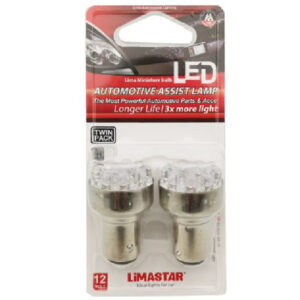 ΛΑΜΠΕΣ LED LIMASTAR 12V-12LED STOP ΤΥΠ.12V 21/5W S25/BAY15D/1157 ΣΕΤ/2ΤΜΧ