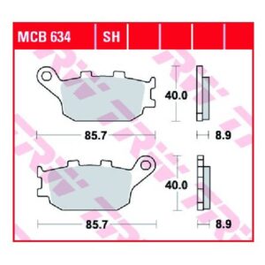 ΤΑΚΑΚΙΑ MCB634LC FZ6 FZ1 MT9 ΟΠΙ TRW LUCAS ΓΕΡΜΑΝΙΑΣ F174