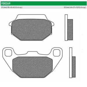 ΤΑΚΑΚΙΑ FD0269BE NEWFREN F305 KYMCO ΕΜΠΡΟΣ&ΠΙΣΩ