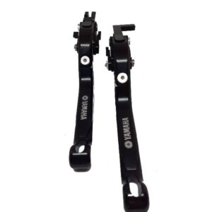 ΜΑΝΕΤΕΣ YAMAHA FZ1 FAZER 2006-2015 ΣΠΑΣΤΕΣ ΡΥΘΜΙΖΟΜΕΝΕΣ ΜΑΥΡΕΣ ΜΕ LOGO