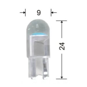 ΛΑΜΠΑ LED T10 W5W 12V ΜΠΛΕ 2TEM.