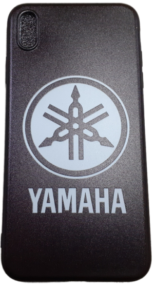 ΘΗΚΗ ΚΙΝΗΤΟΥ IPHONE XS MAX ME LOGO YAMAHA ΜΑΥΡΗ