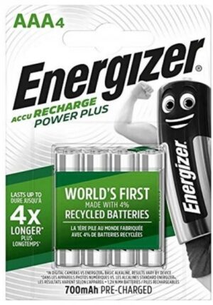 ΕΠΑΝΑΦΟΡΤΙΖΟΜΕΝΕΣ ΜΠΑΤΑΡΙΕΣ ENERGIZER AAA-HR03 AAA HR03 700 MAH ΜΑΥΡΟ