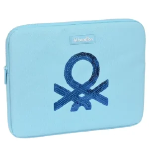 ΚΑΛΥΜΜΑ ΓΙΑ LAPTOP BENETTON SEQUINS ΑΝΟΙΧΤΟ ΜΠΛΕ 34 X 25 X 2 CM 1TEM