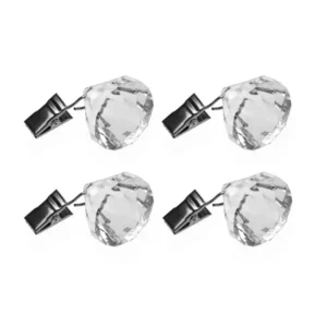 ΣΦΙΓΚΤΗΡΑΣ ΓΙΑ ΤΑ ΤΡΑΠΕΖΟΜΑΝΤΙΛΑ VERSA 3,6 x 6 x 3,6 cm ΔΙΑΜΑΝΤΙ 4ΤΕΜ