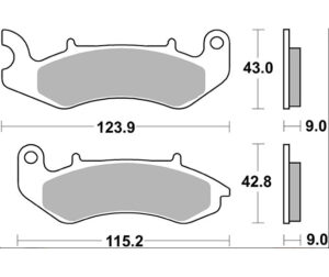 ΤΑΚΑΚΙΑ SBS 232HM FA707 ΕΜΠΡΟΣ ZAHARA125i E4,CITYBLADE125i E4,LOGIK125i E4,ESTATE125i E4,RKF125i