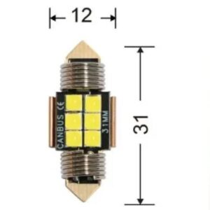 ΛΑΜΠΑ LED ΓΙΑ ΠΛΑΦΟΝΙΕΡΑ/ΠΙΝΑΚΙΔΑ ΑΥΤΟΚΙΝΗΤΟΥ 12V 6LED 1TEM.